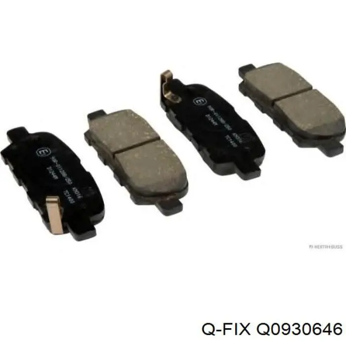 Do koszyka Q0930646 Q-fix Klocki hamulcowe przednie tarczowe