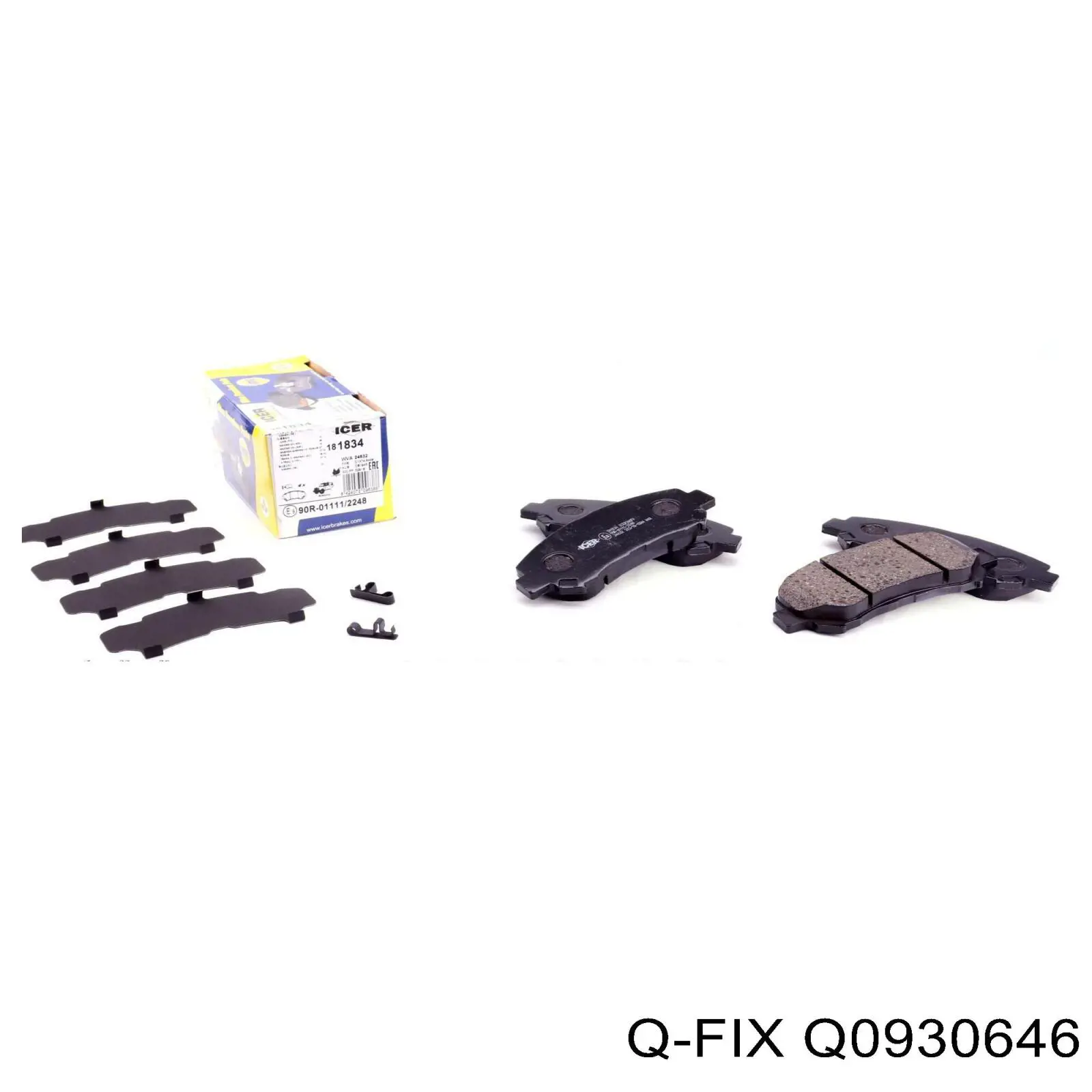 Klocki hamulcowe przednie tarczowe Q-fix Q0930646 cena, od 25,68 USD