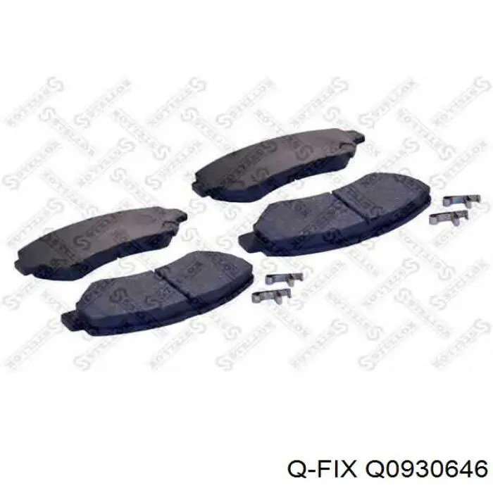 Do koszyka Q0930646 Q-fix Klocki hamulcowe przednie tarczowe