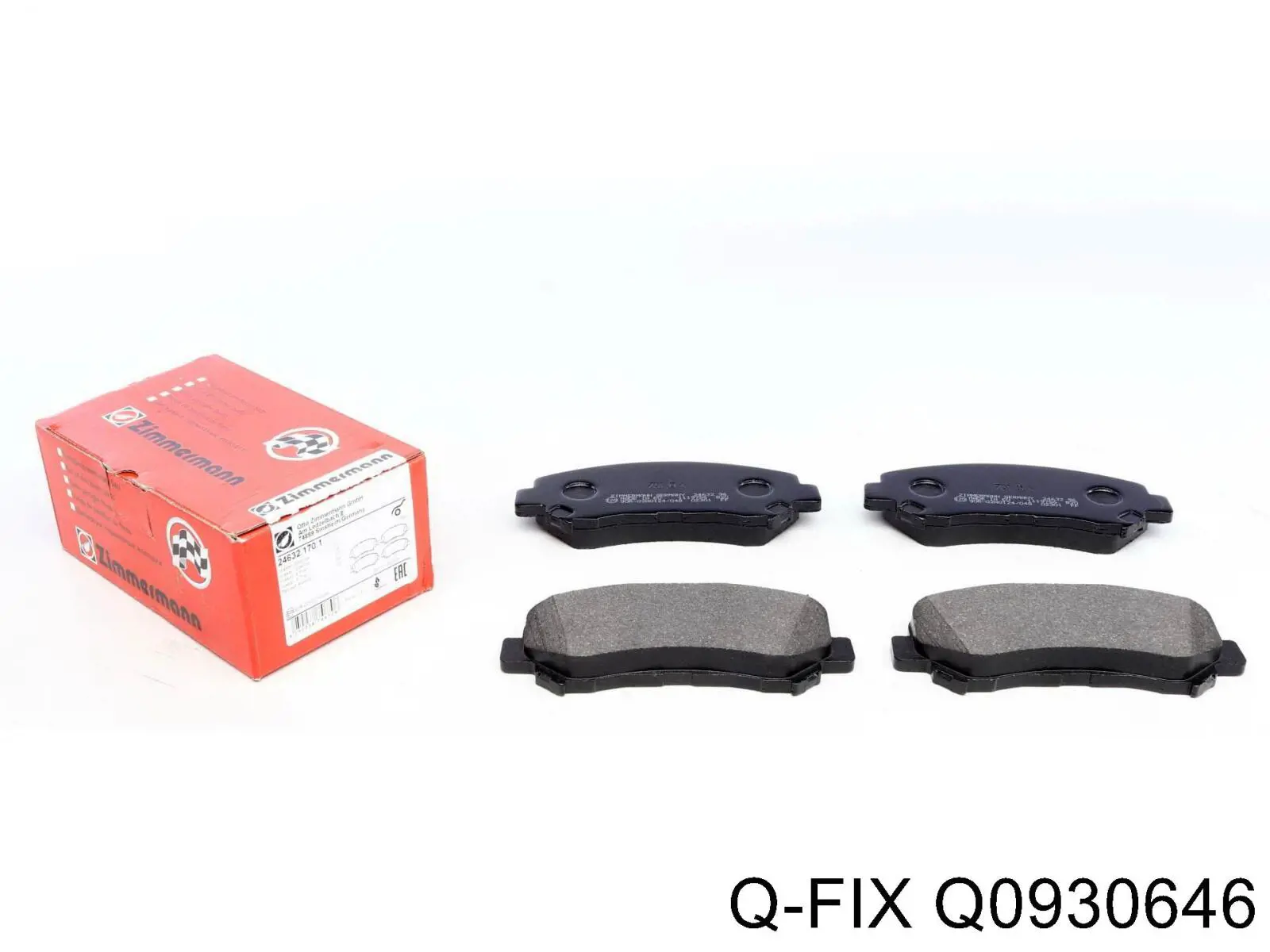 Q0930646 Q-fix Klocki hamulcowe przednie tarczowe