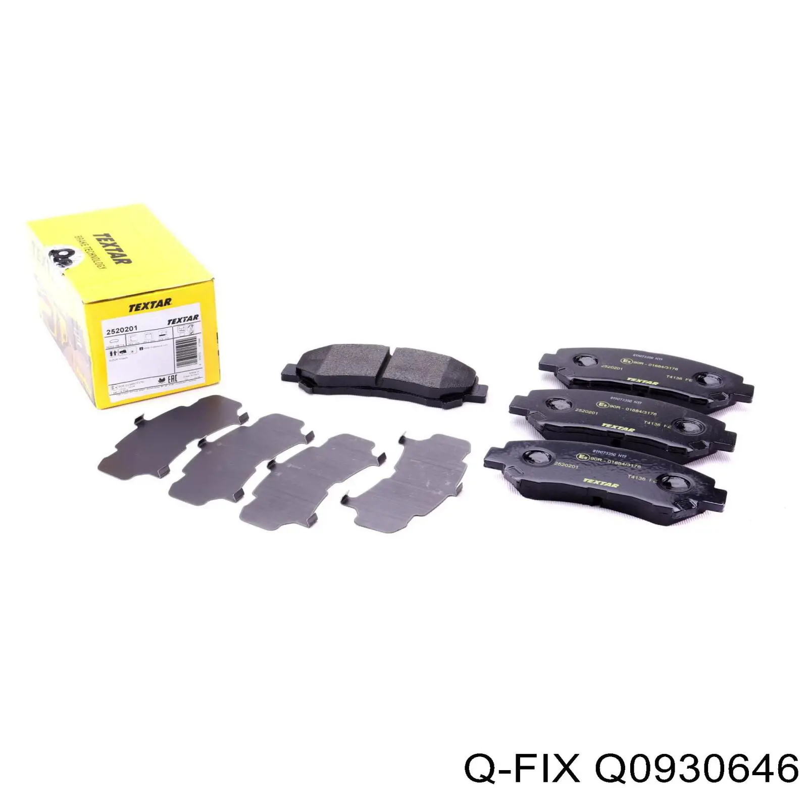 Klocki hamulcowe przednie tarczowe Q0930646 Q-fix