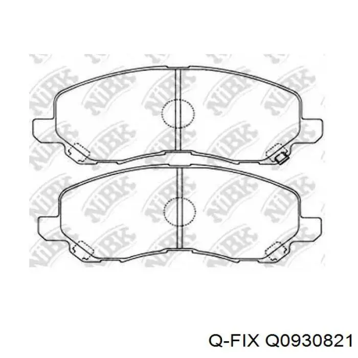 Klocki hamulcowe przednie tarczowe Q-fix Q0930821 cena, od 25,35 USD