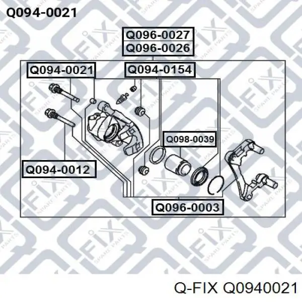 Do koszyka MR569370 Mitsubishi Prowadnica zacisku tylnego
