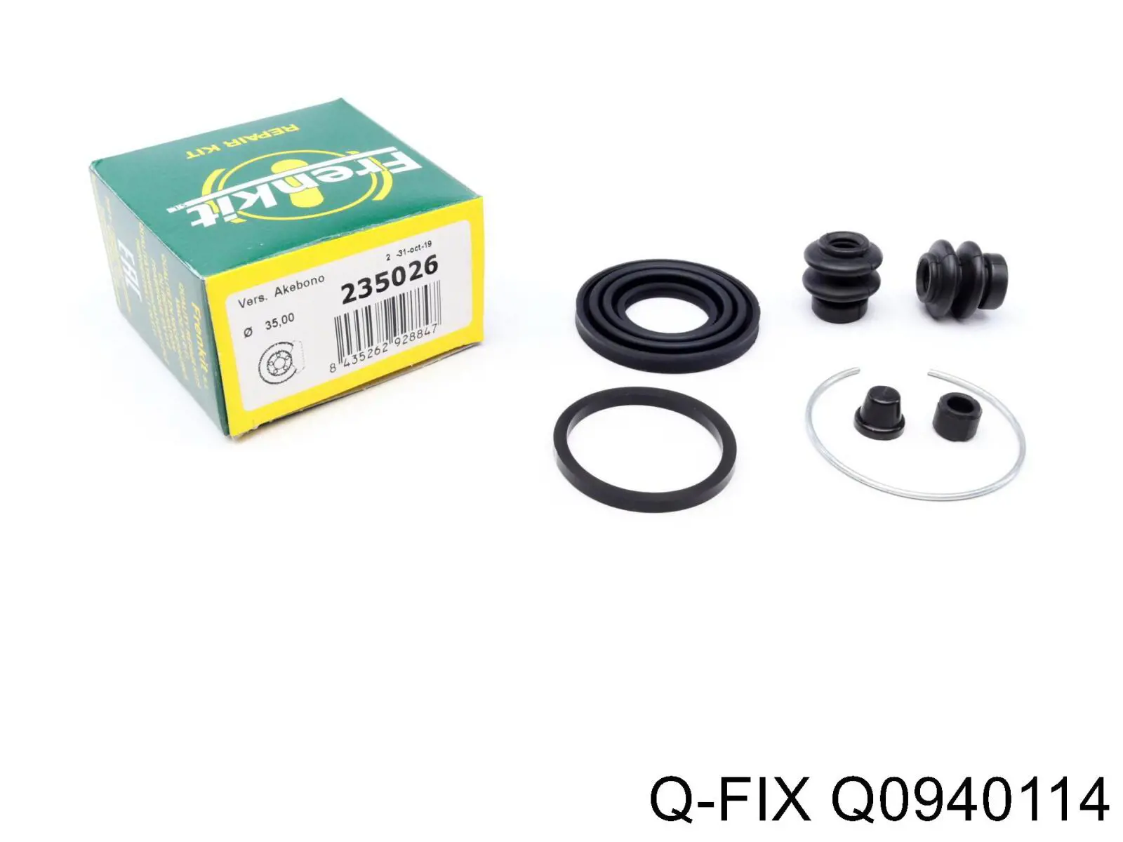Q0940114 Q-fix Tuleja zacisku hamulcowego przedniego
