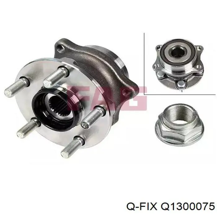Q1300075 Q-fix Piasta tylna
