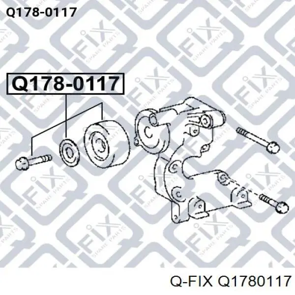 Q1780117 Q-fix rolka napinacza paska napędowego