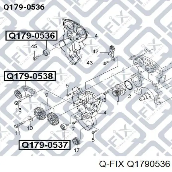 Q179-0536 Q-fix rolka prowadząca kierunkowa paska rozrządu