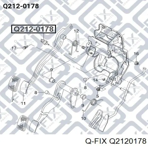 Q2120178 Q-fix czujnik włącznika świała stop