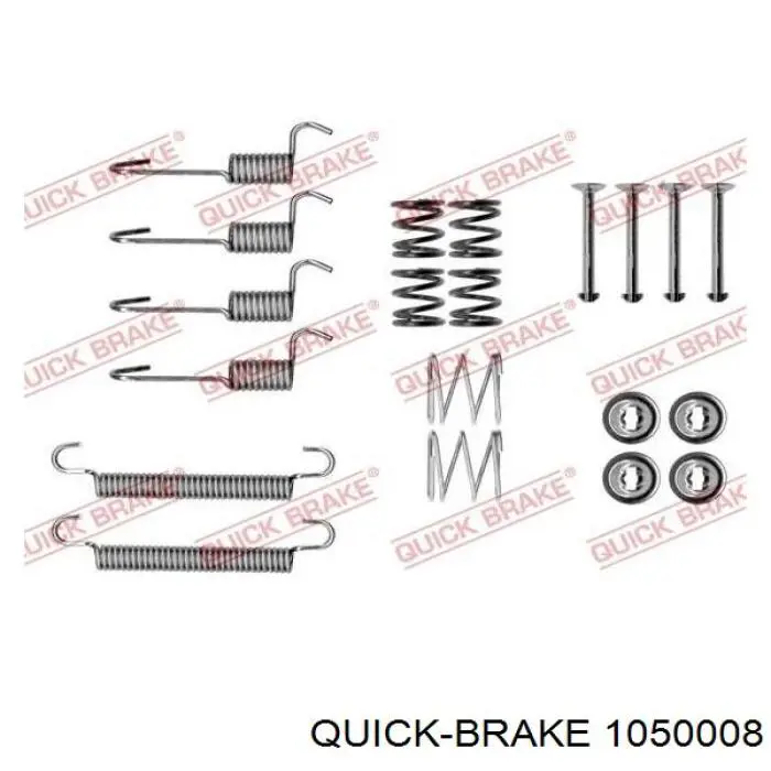1050008 Quick Brake Zestaw montażowy szczęk hamulcowych tylnych