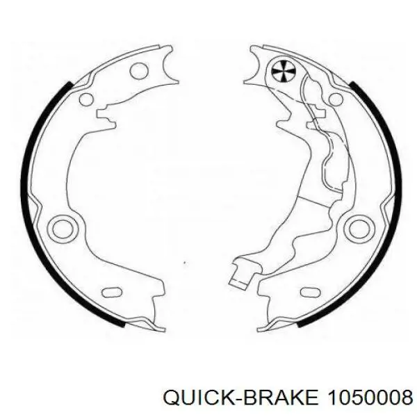 Zestaw montażowy szczęk hamulcowych tylnych Quick Brake 1050008 cena, od 10,18 USD