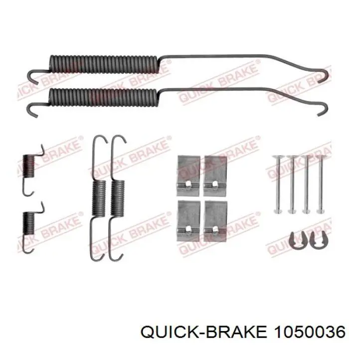 1050036 Quick Brake Zestaw montażowy szczęk hamulcowych tylnych
