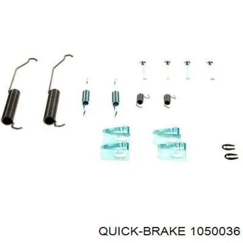 Zestaw montażowy szczęk hamulcowych tylnych Quick Brake 1050036 cena, od 24,27 USD