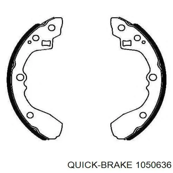 Do koszyka 1050636 Quick Brake Zestaw naprawczy klocków hamulcowych