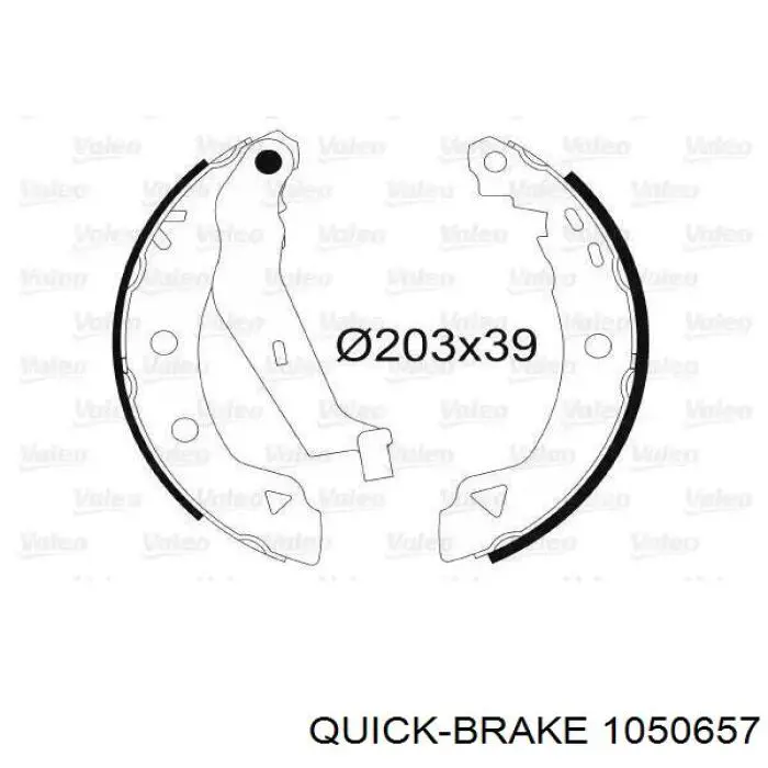 Do koszyka 1050657 Quick Brake Zestaw montażowy szczęk hamulcowych tylnych