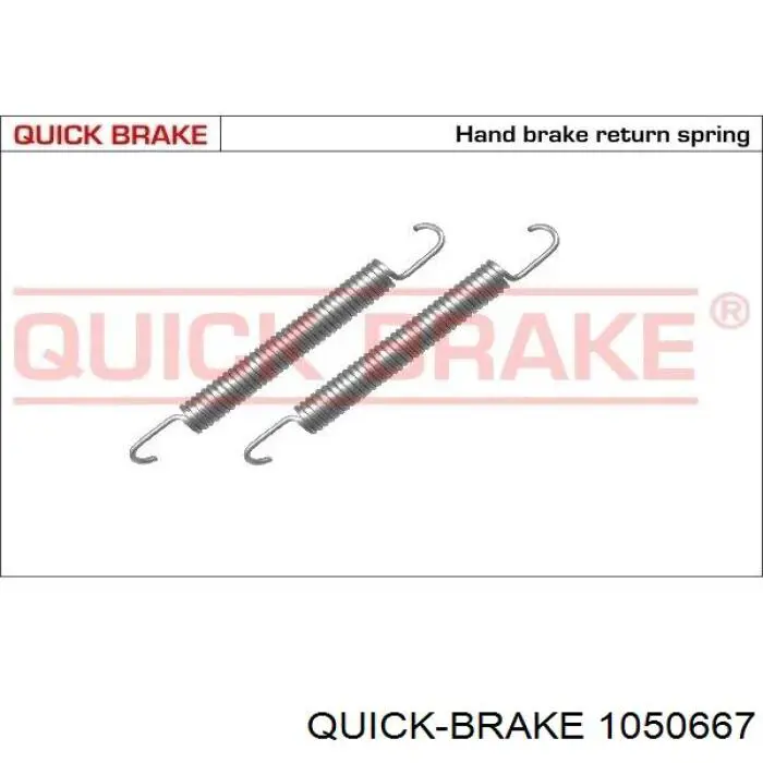 Zestaw montażowy szczęk hamulcowych tylnych Quick Brake 1050667 cena, od 7,31 USD