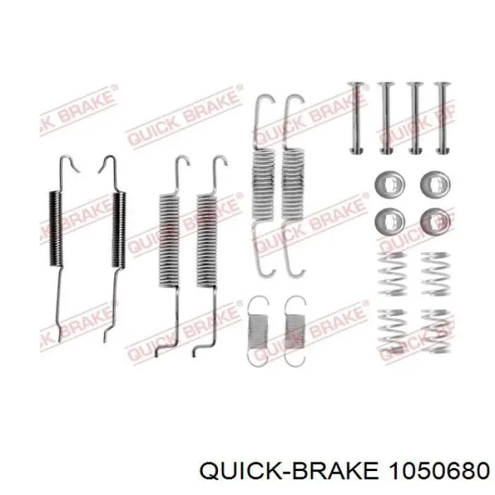 Zestaw montażowy szczęk hamulcowych tylnych Quick Brake 1050680 cena, od 10,99 USD