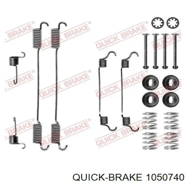 Zestaw montażowy szczęk hamulcowych tylnych Quick Brake 1050740 cena, od 15,47 USD