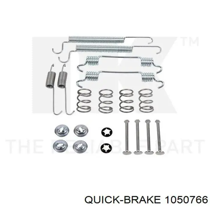 Zestaw montażowy szczęk hamulcowych tylnych Quick Brake 1050766 cena, od 12,01 USD