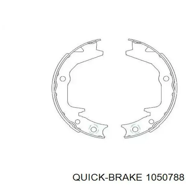 Do koszyka 1050788 Quick Brake Zestaw montażowy szczęk hamulcowych tylnych