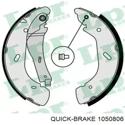 Do koszyka 1050806 Quick Brake Zestaw montażowy szczęk hamulcowych tylnych