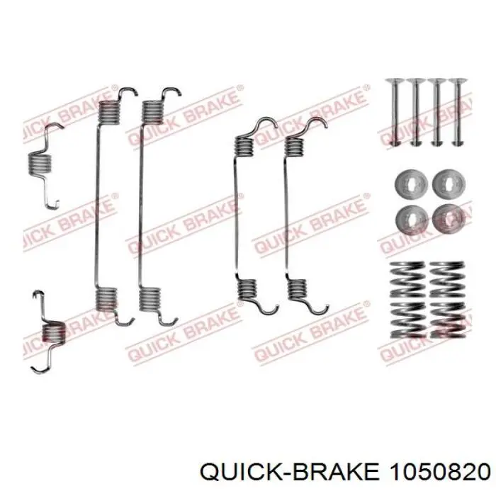 105-0820 Quick Brake zestaw montażowy szczęk hamulcowych tylnych