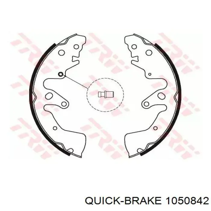 105-0842 Quick Brake zestaw montażowy szczęk hamulcowych tylnych