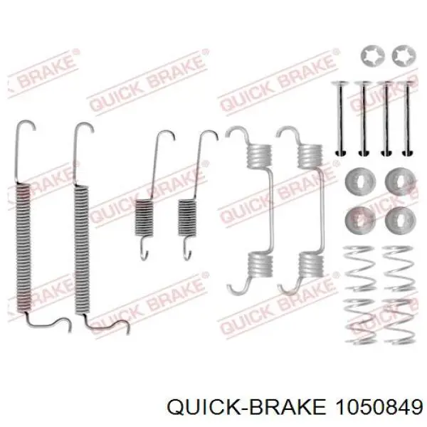 Zestaw montażowy szczęk hamulcowych tylnych Quick Brake 1050849 cena, od 15,01 USD