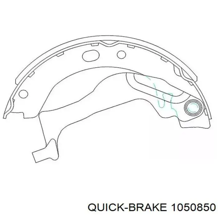 Zestaw montażowy szczęk hamulcowych tylnych Quick Brake 1050850 cena, od 10,25 USD