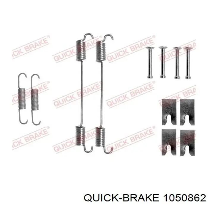 Zestaw montażowy szczęk hamulcowych tylnych Quick Brake 1050862 cena, od 12,13 USD