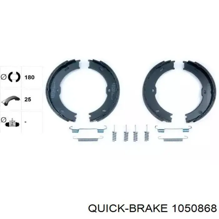Do koszyka 1050868 Quick Brake Zestaw naprawczy klocków hamulcowych