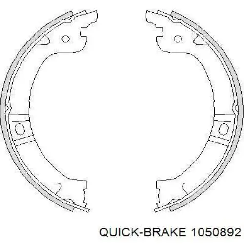 Zestaw montażowy szczęk hamulcowych tylnych Quick Brake 1050892 cena, od 10,07 USD