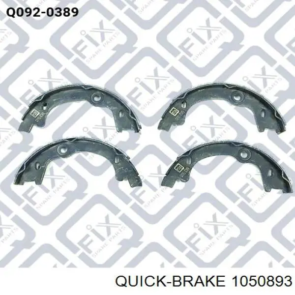 Do koszyka 1050893 Quick Brake Zestaw montażowy szczęk hamulcowych tylnych