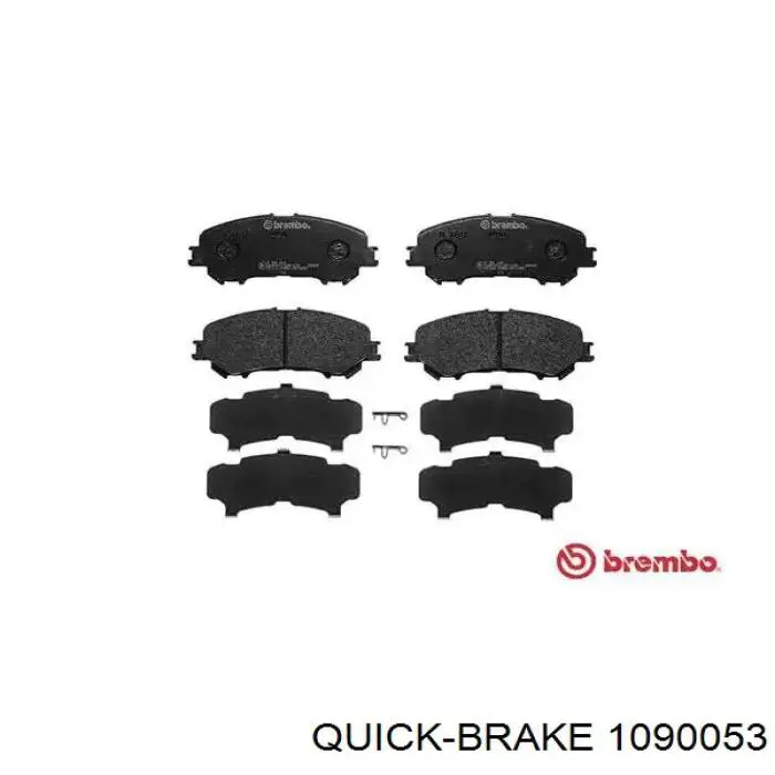Zestaw sprężynek do mocowania klocków tarczowych przednich Quick Brake 1090053 cena, od 21,23 USD