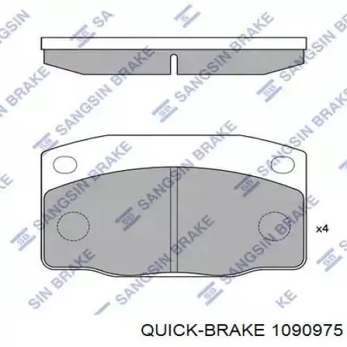 109-0975 Quick Brake zestaw naprawczy klocków hamulcowych