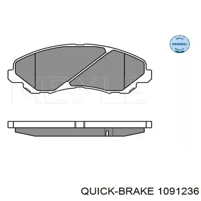 Do koszyka 1091236 Quick Brake Zestaw sprężynek do mocowania klocków tarczowych przednich
