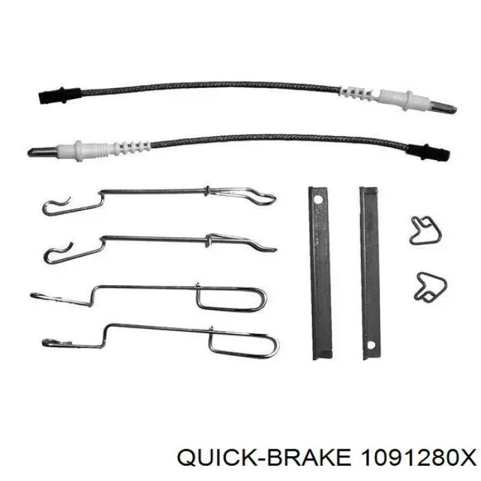 109-1280X Quick Brake zestaw naprawczy klocków hamulcowych