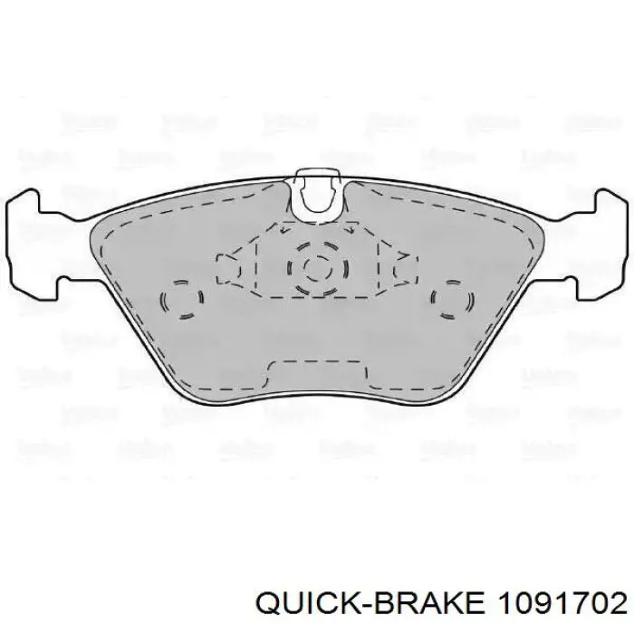 Zestaw sprężynek do mocowania klocków tarczowych przednich Quick Brake 1091702 cena, od 8,55 USD