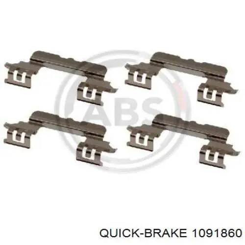 Zestaw sprężynek do mocowania klocków tarczowych przednich Toyota 0494733220 cena, od 11,11 USD