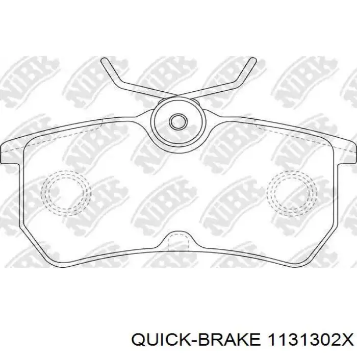 Do koszyka 1131302X Quick Brake Zestaw naprawczy zacisku hamulcowego tylnego