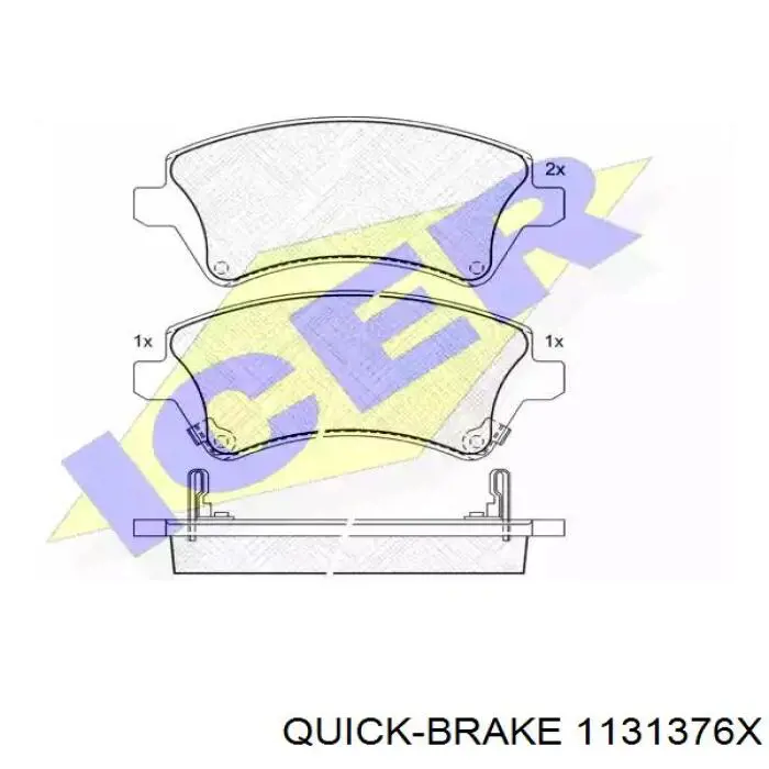 Do koszyka 1131376X Quick Brake Zestaw naprawczy zacisku hamulcowego przedniego