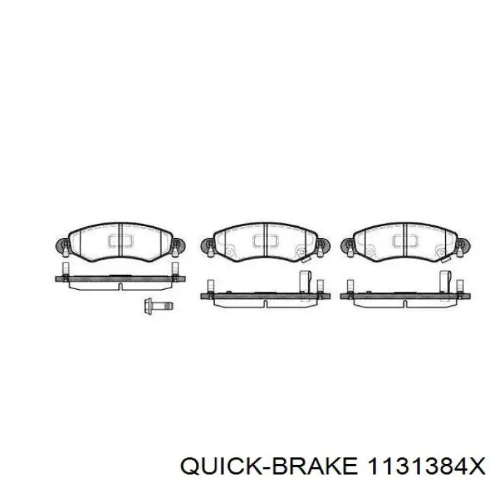 Do koszyka 1131384X Quick Brake Zestaw naprawczy zacisku hamulcowego przedniego