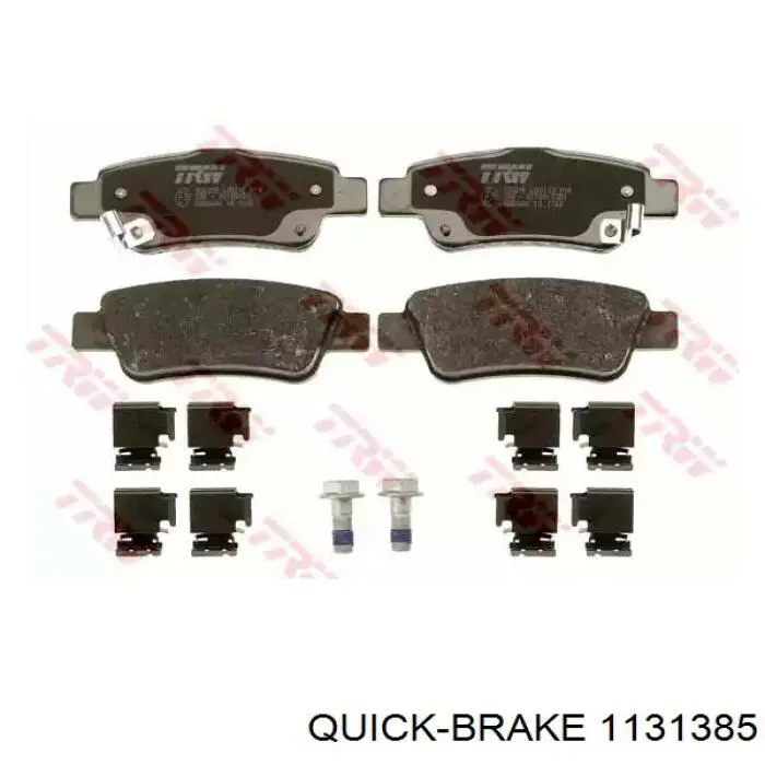 Do koszyka 1131385 Quick Brake Okładziny (klocki) do hamulców tarczowych tylne