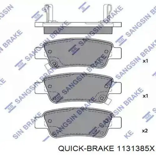 Do koszyka 1131385X Quick Brake Zestaw naprawczy zacisku hamulcowego tylnego