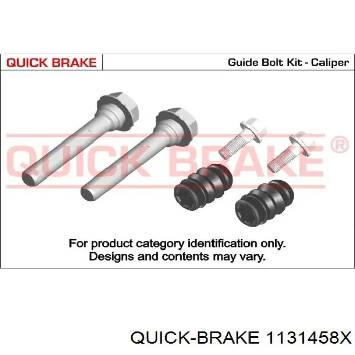 1131458X Quick Brake zestaw naprawczy zacisku hamulcowego przedniego