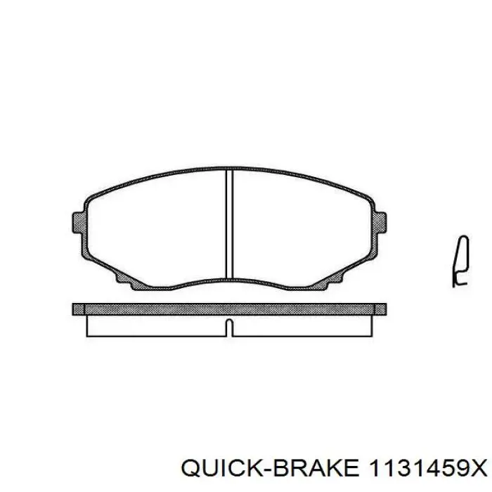 Do koszyka 1131459X Quick Brake Zestaw naprawczy zacisku hamulcowego przedniego