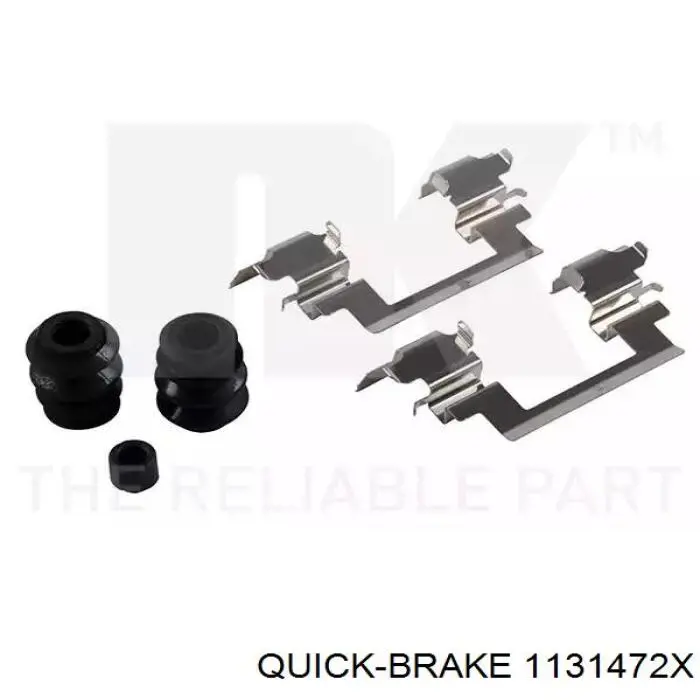 Do koszyka 1131472X Quick Brake Prowadnica zacisku przedniego