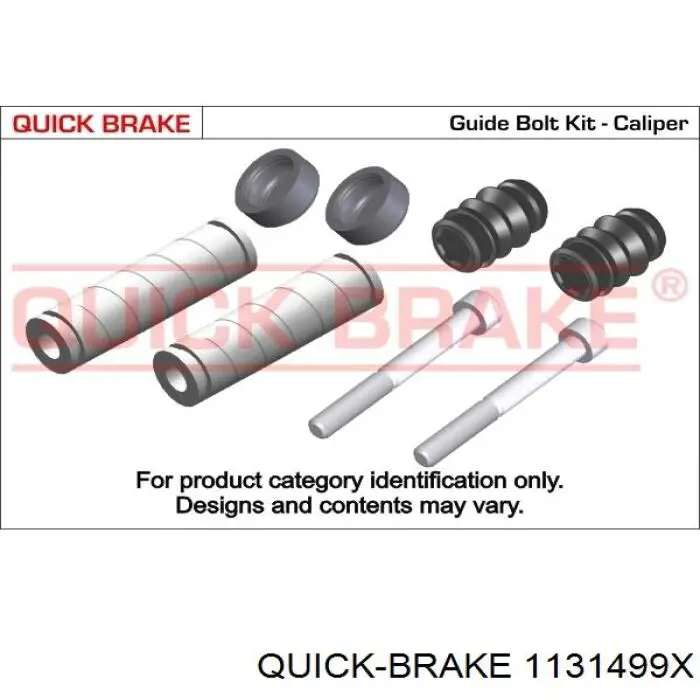1131499X Quick Brake Zestaw naprawczy zacisku hamulcowego przedniego
