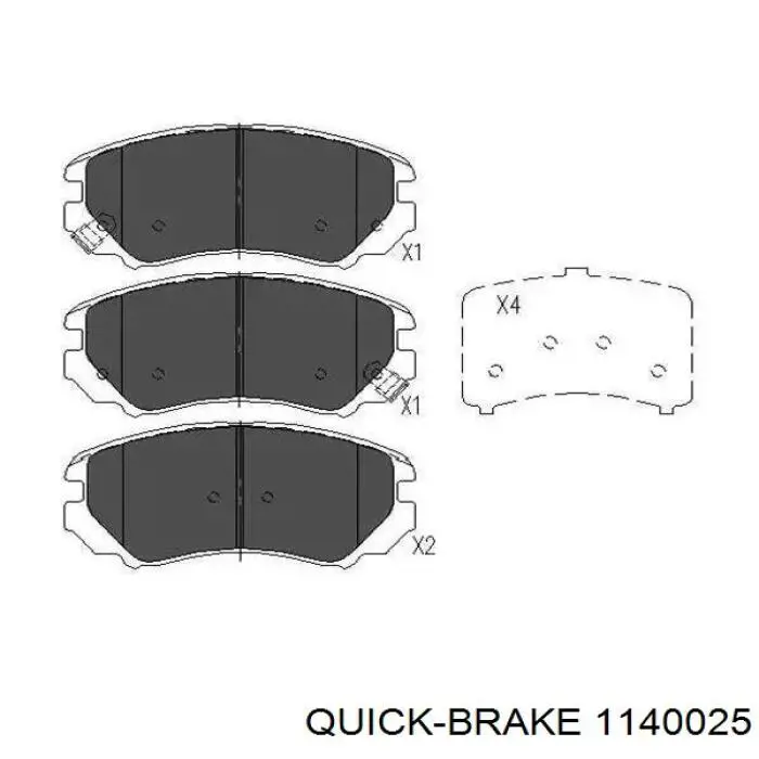 Do koszyka 1140025 Quick Brake Zestaw naprawczy zacisku hamulcowego tylnego