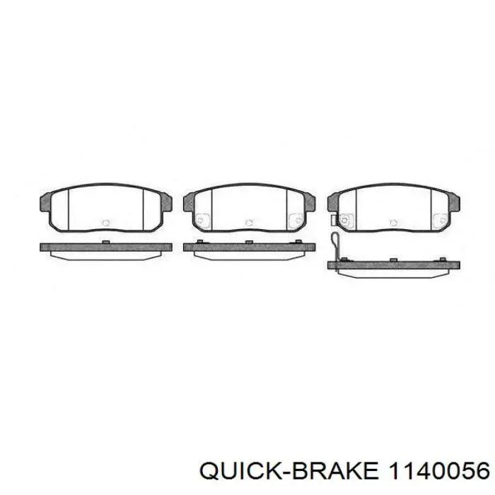Zestaw naprawczy zacisku hamulcowego przedniego Quick Brake 1140056 cena, od 9,27 USD
