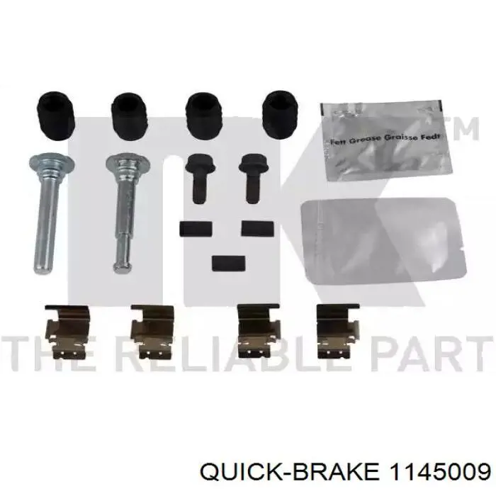 Zestaw naprawczy zacisku hamulcowego tylnego Quick Brake 1145009 cena, od 32,03 USD